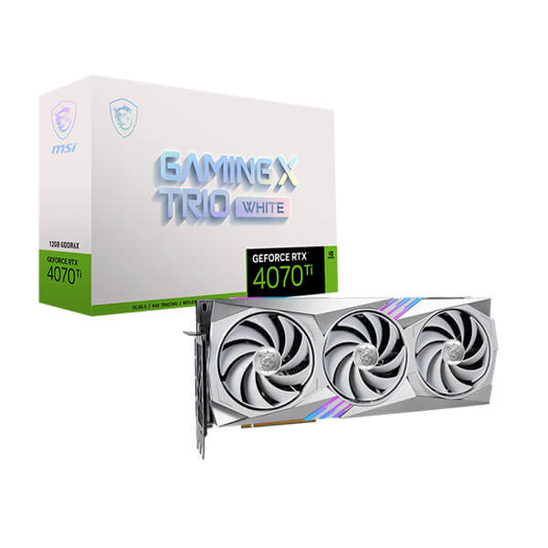 MSI RTX 4070 Ti Gaming X Trio White 12GB Gaming Graphics Card